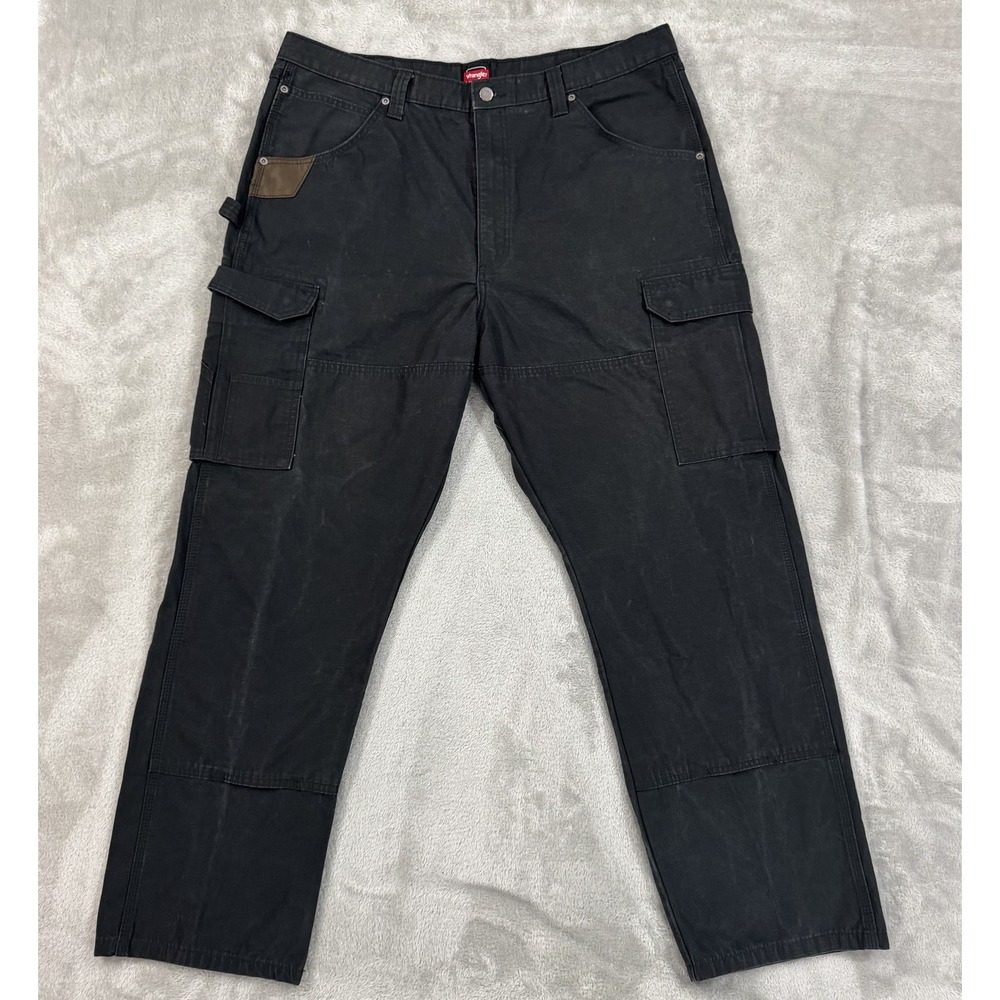Wrangler Pants Mens 40x32 Workwear Double Knee Ripstop Gusseted Hammer Loop